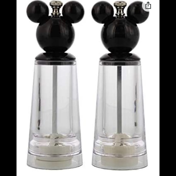 Kitchen Mickey Mouse Disney Salt And Pepper Shakers Grinders Clear